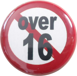 Over 16 verboten Button